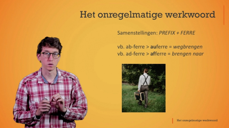 Het onregelmatige werkwoord: ferre