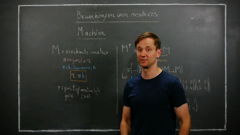 Bewerkingen met matrices - machten