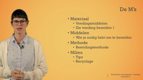 Video Voeding bereiden: de M's - Mens & samenleving 1ste graad A